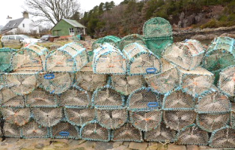 Lobster pots on West coast tour from Home Farm Bed and Breakfast Highlands of Scotland