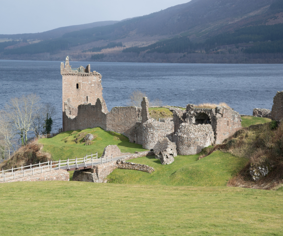 Urquhart Castle on Loch Ness near Home Farm Bed and Breakfast in the Highlands of Scotland